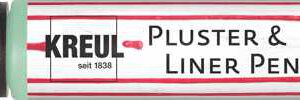 ЗНЯТІ З ВИР-ВА, Контур универсальный опухающий (стирка до 40*С) "Pluster Liner Pen" Kreul 29мл МЯТНЫЙ