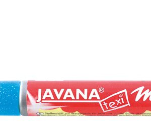 ЗНЯТІ З ВИР-ВА,Маркер д/світл.та темн.тканин.(прання 40*) JavanaTex Kreul 2-4мм Glitter БЛАКИТНИЙ