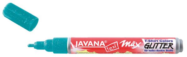 Маркер д/світл.та темн.тканин.(прання 40*) JavanaTex Kreul 2-4мм Glitter ТУРЕЦЬКИЙ БЛАКИТНИЙ