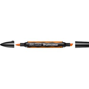 BrushMarker перм.прозор.на спирт.осн.двосторонн.(скошен./пензлич.) W&N ЖОВТИЙ ГАРБУЗ  O467