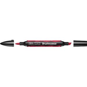 BrushMarker перм.прозор.на спирт.осн.двосторонн.(скошен./пензлич.) W&N ЧЕРВОНИЙ ЯГІДНИЙ R665