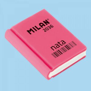 Гумка "Книжка" для 7Н-4В  "NATA 2036" Milan 39х29х9мм кольори в асортименті