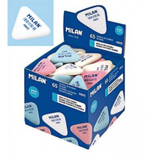 Гумка трикутна (синт.каучук) для 7Н-4В "4865" Milan 36х33х6мм кольори в асортименті