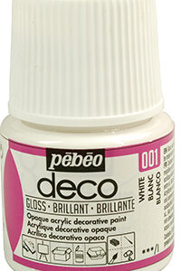 Фарба-емаль акрилова глянсова Deco Gloss Pebeo 45мл БІЛИЙ