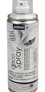!Нет скидок Аерозоль-Фарба акрилова Decospray Pebeo 200мл ГЛИТТЕР СЕРЕБРЯННЫЙ