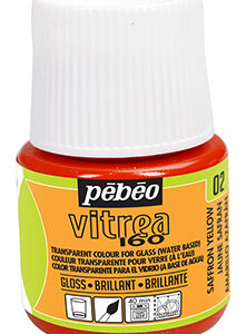Фарба стійка по склу (обжиг160*) Vitrea 160 Pebeo 45мл ЖОВТИЙ ШАФРАН