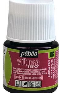 Фарба стійка по склу (обжиг160*) Vitrea 160 Pebeo 45мл РОЖЕВИЙ БЕНГАЛЬСЬКИЙ