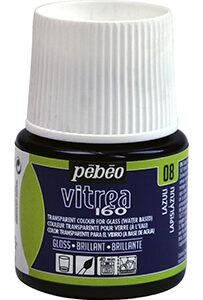 Фарба стійка по склу (обжиг160*) Vitrea 160 Pebeo 45мл ЛАЗУР