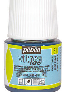 Фарба стійка по склу (обжиг160*) Vitrea 160 Pebeo 45мл БЛАКИТНИЙ СВІТЛИЙ