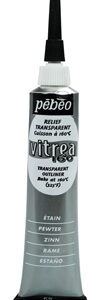 Контур по склу на водній основі (обжиг 160*)Vitrea 160 Pebeo 20мл ОЛОВО