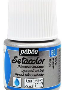 Фарба по світл.та темн.тканин.не розтікається "Setacolor Мерцание" Pebeo 45мл  ПЕРЛИННЕ СРІБЛО