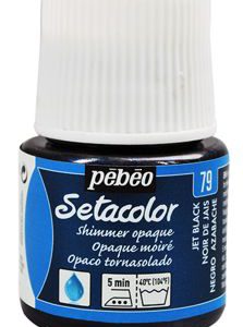 Фарба по світл.та темн.тканин.не розтікається "Setacolor Мерцание" Pebeo 45мл  ЧОРНИЙ СМОЛЯНИЙ