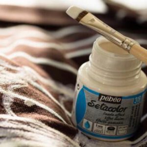 Фарба по тканинах нерозтікається, з ефектом замші "Setacolor" Pebeo 45мл ПУДРОВЫЙ РОЖЕВИЙ