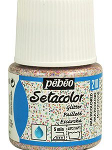 Фарба по світл. тканинах, не розтікається "Setacolor Glitter" Pebeo 45мл МУЛЬТІГОЛОГРАФІЧНИЙ