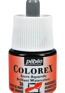 !БЕЗ ЗНИЖОК Рідка акварель (концентрат) Colorex Pebeo 45мл МАРС ПОМАРАНЧЕВИЙ