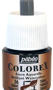 !БЕЗ ЗНИЖОК Рідка акварель (концентрат) Colorex Pebeo 45мл ТЮТЮНОВИЙ