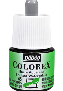 !БЕЗ ЗНИЖОК Рідка акварель (концентрат) Colorex Pebeo 45мл ЗЕЛЕНИЙ ВЕСНЯНИЙ