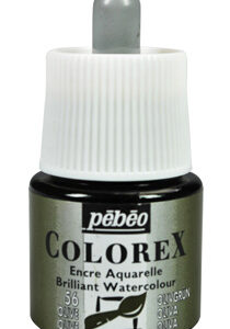 !БЕЗ ЗНИЖОК Рідка акварель (концентрат) Colorex Pebeo 45мл ОЛИВКОВИЙ