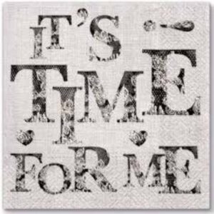 R РОЗБИРАТИ 12 Серветка33х33см (20шт) "Надпись "Time for Me"