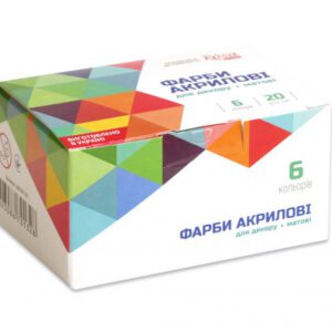 *Набір фарб акрилов.матов.Start Rosa в баночкахв картон.кор.6х20мл