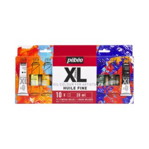Н-р олійн.фарб "XL Fine Oil" Pebeo  у картон.кор. 10х20мл+пензель