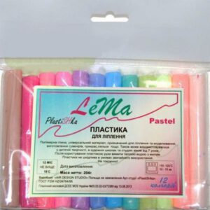 Набір полимерного моделина(пластики) 12кол 200гр ПАСТЕЛЬ