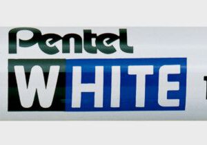 !БЕЗ ЗНИЖОК Маркер лакуючий покрывной Pentel White сккошен.наконечн.5,5/6.5мм БІЛИЙ