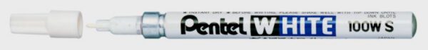 !БЕЗ ЗНИЖОК Маркер лакуючий покрывной Pentel White 2мм БІЛИЙ