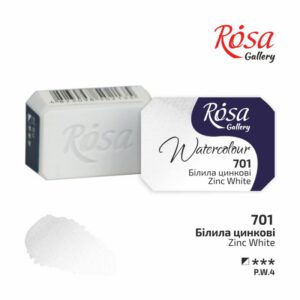 Фарба акварельна Rosa Gallery кювета 2,5мл 701 БІЛИЛА ЦИНКОВІ