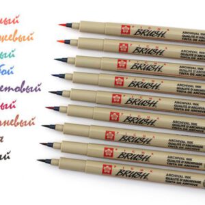 *Маркер з пензл. наконечн."Pigma Brush" Sakura ЗЕЛЕНИЙ