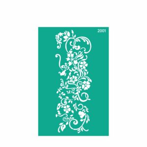 Трафарет самоклеючий багаторазовий 13х20см Talent Rosa  №2001 "Квіти“