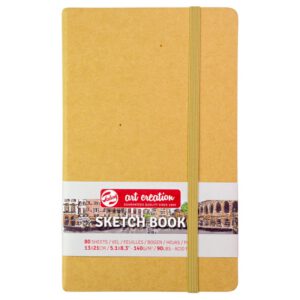 Альбом-склейка д/графіки 140гр книжк.форм.обкл.тверд.крафт "Art Creation" Talens 80арк.13х21см А5