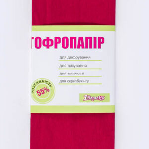 Папір крепований виробний растяж.55% 200x50см БОРДОВЫЙ
