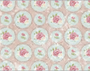 R Картон дизайнерский двусторонний "Shabby Rose” 300г 49,5х68см мотив ЦВЕТЫ