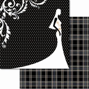 !RR Папір для Scrapbooking "Премиум" 190г 30,5х30,5см с глиттером мотив 31
