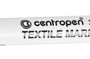 Маркер для світлої тканини "Textile 2739" Centropen 2мм ЧОРНИЙ / 2739/01