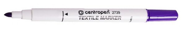 Маркер для світлої тканини "Textile 2739" Centropen 2мм ФІОЛЕТОВИЙ / 2739/08