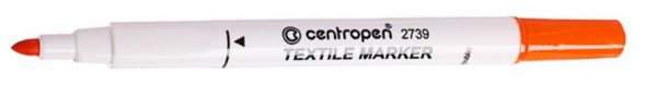 Маркер для світлої тканини "Textile 2739" Centropen 2мм ОРАНЖЕВИЙ / 2739/06