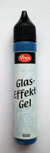 Гель з ефектом "рідкого скла"Glass-Effect-Gel 28мл СИНІЙ ПРОЗОРИЙ