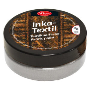 Фарба по світл.та темн. тканинам не розтікається "Inka-Textil" 50мл СРІБЛО