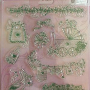 Штамп силиконовый 14x18см "С рождением"