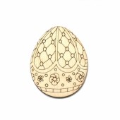 !9 Фігура різьблена для декору ПАСХАЛЬНЕ ЯЙЦЕ-1 (фанера 4мм) 5,5х7см